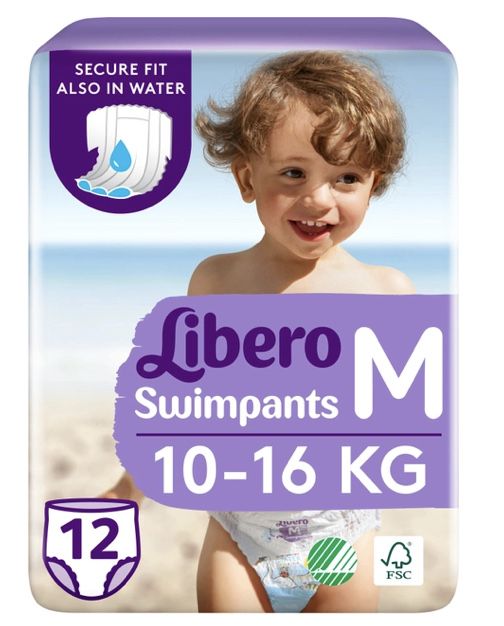 Підгузки-трусики дитячі для плавання Libero Swimpants Medium 10-16 кг