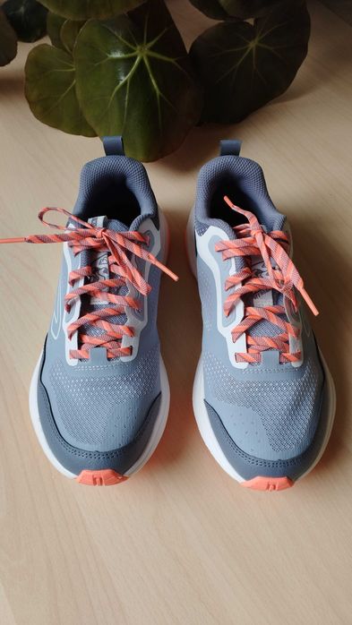 Sapatilhas Corrida e Trail Running Mulher Cinza e Coral 38