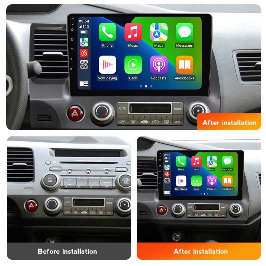 Штатна магнітола Honda Civic android GPS навігація Хонда Цивик