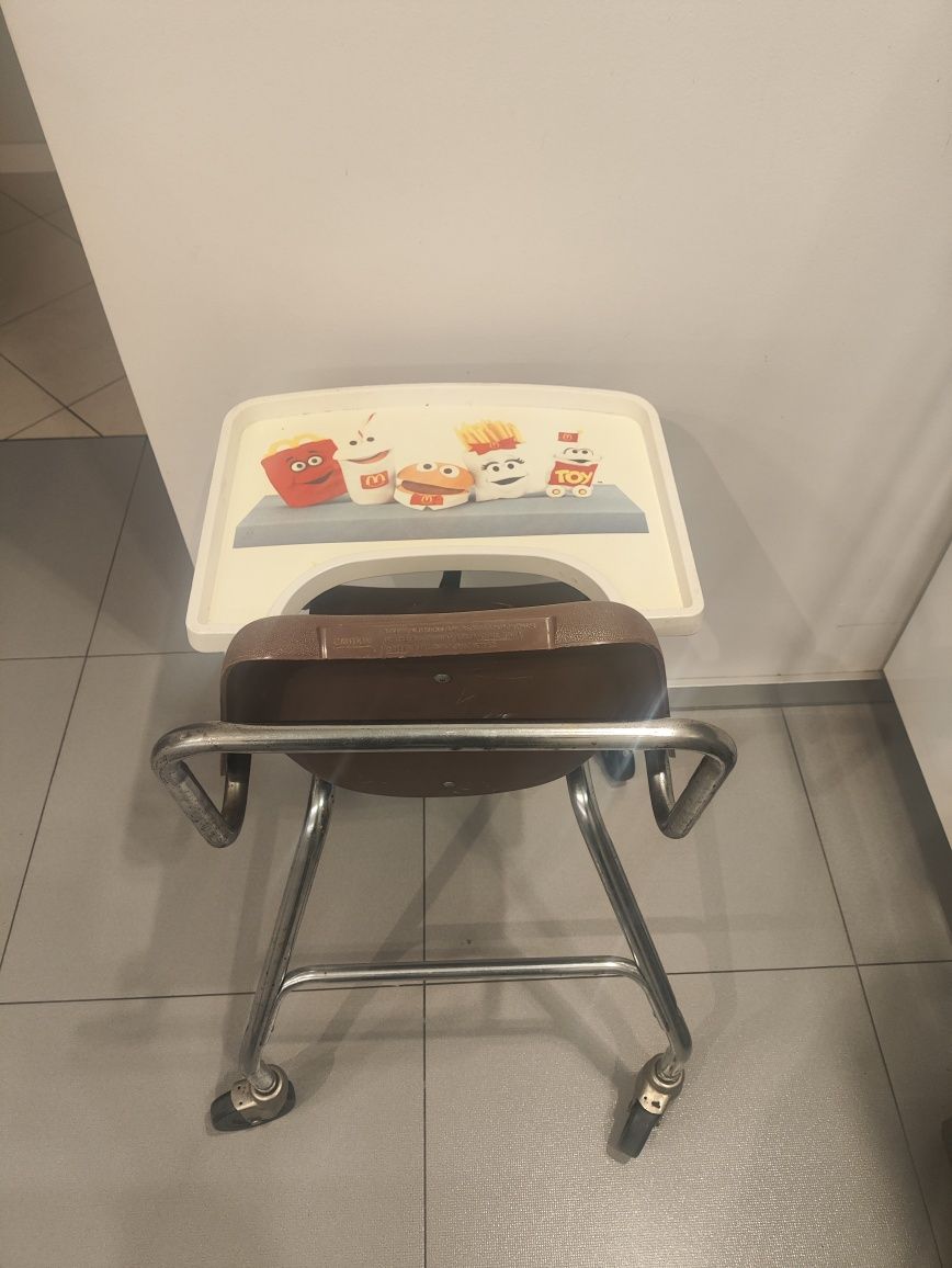 Krzesło dziecięce McDonald's z lat 70-90