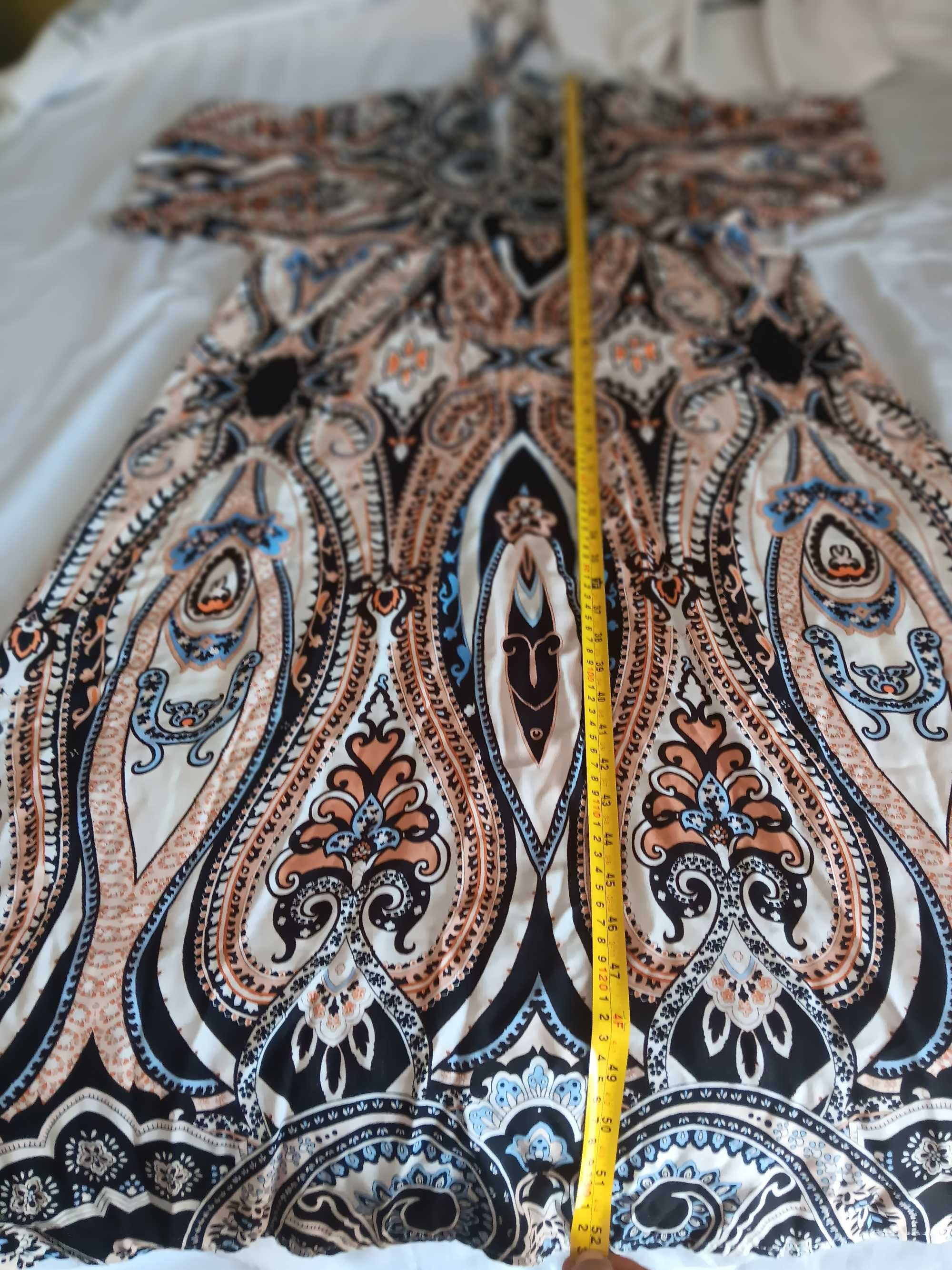 Vestido XL estampado - boho chic padrão paisley