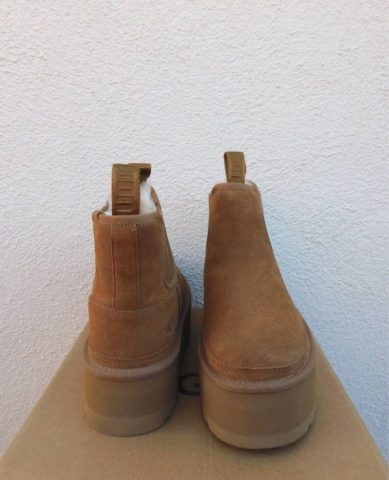 Оригинал UGG chelsea mini platform угги челси каштан рыжие