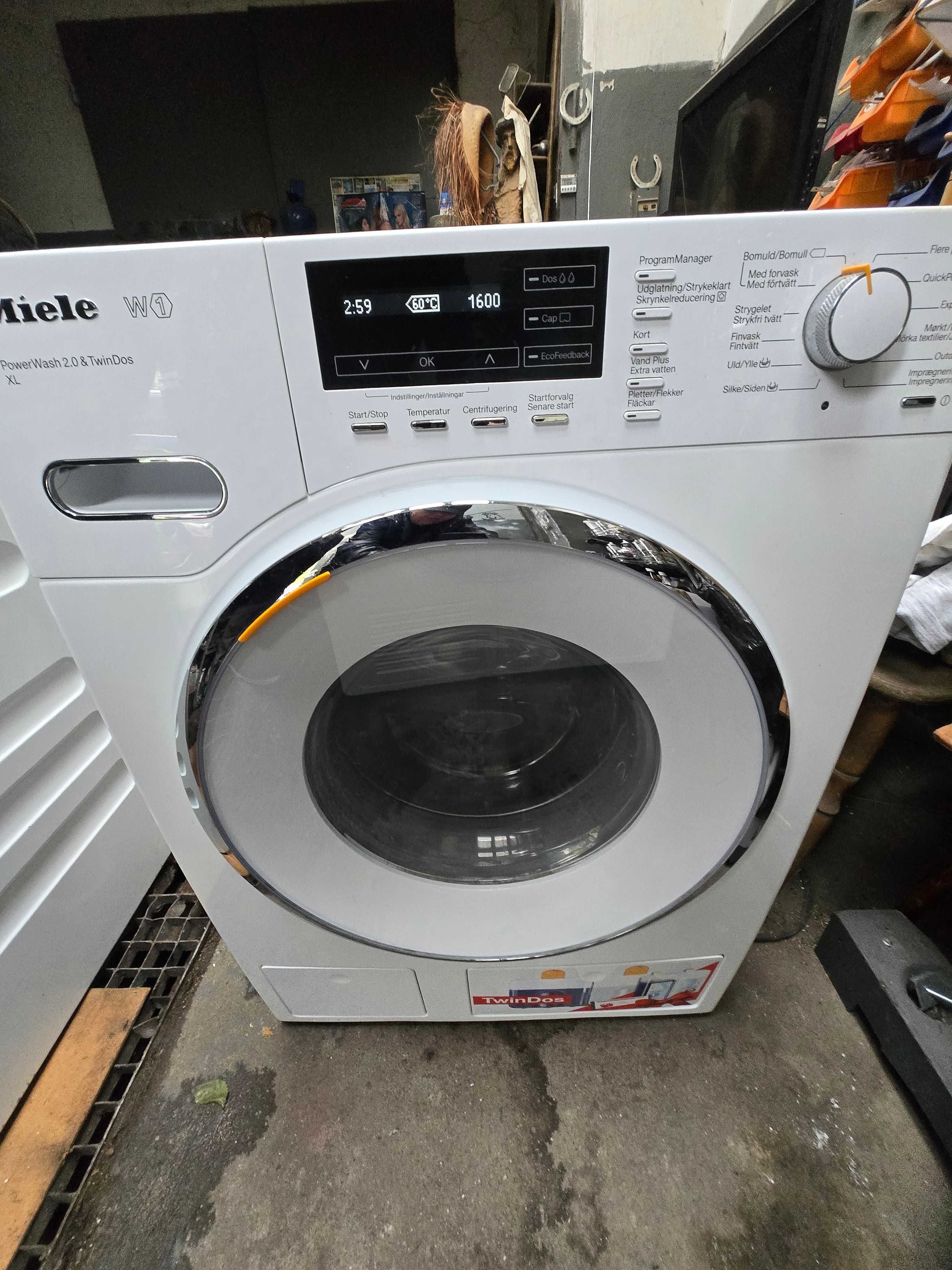 Pralka Miele W1 .Wsad 9 kg/1600 obr.LCD.Bęben plaster miodu,.Gwar.