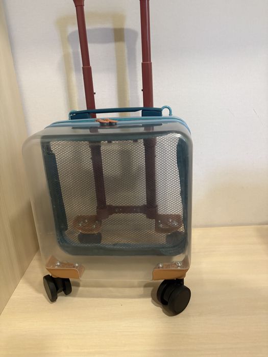 Прозора валіза, нова,  дитяча або ручна поклажа, регулюється ручка