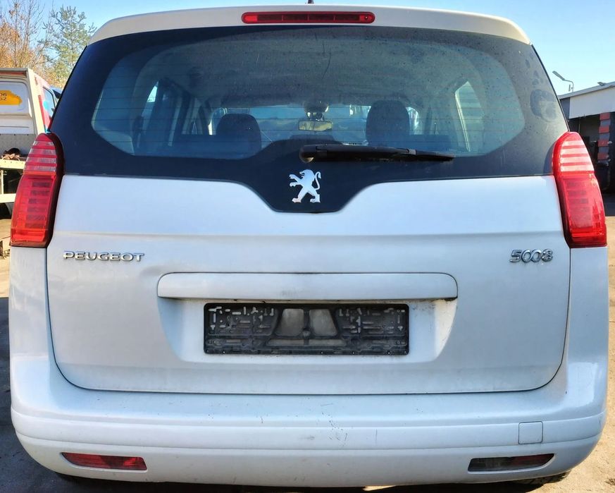 ZDERZAK LAMPA KLAPA TYŁ KOD KWE PERŁOWY PEUGEOT 5008 I 1.6 HDi DV6TED4 09-17R