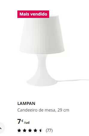 Vendo candeeiro de mesa Novo do Ikea