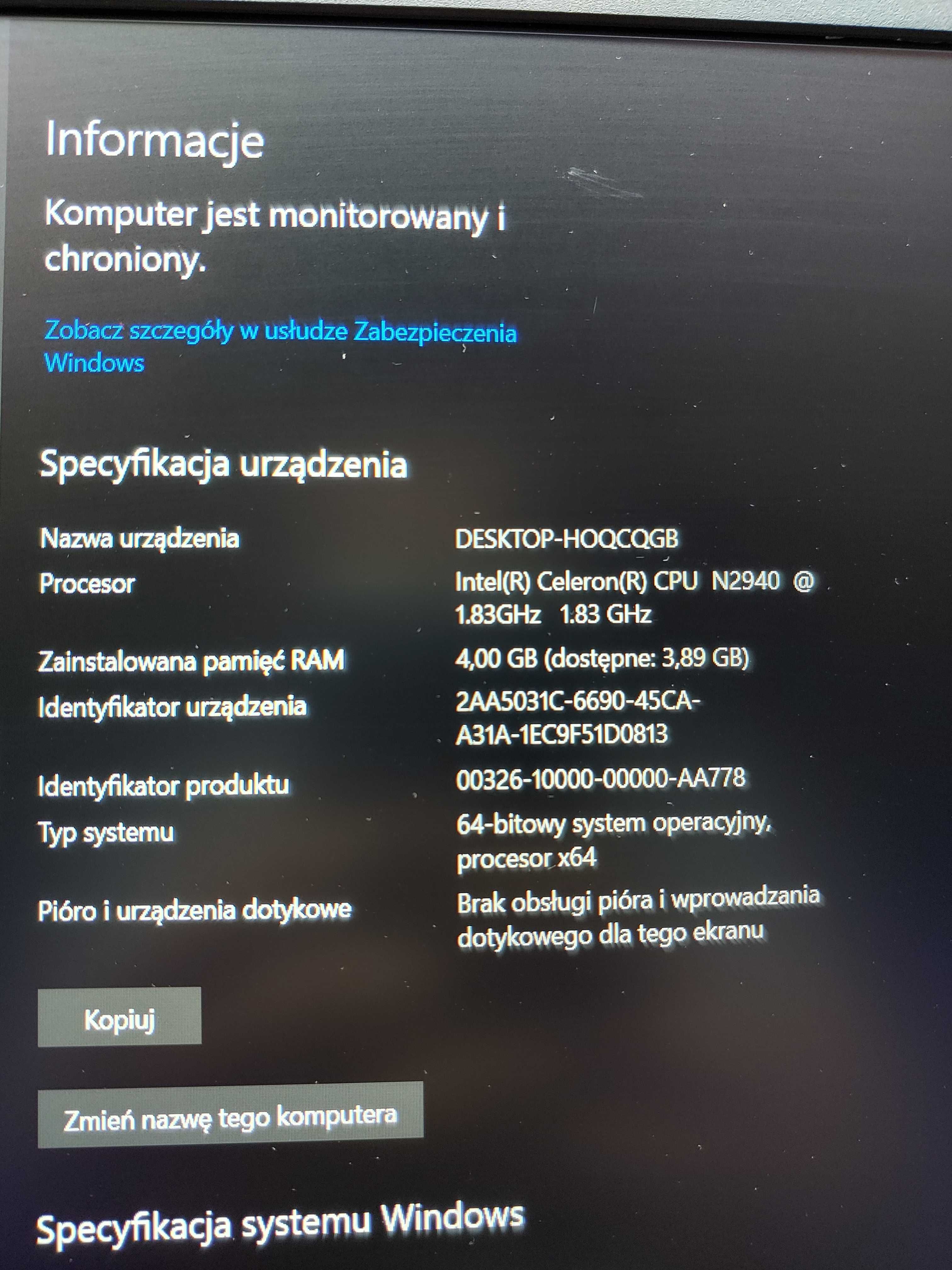 Laptop Medion PEAQ Intel SSD 15,6" FULL HD Windows 10