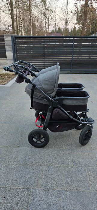 Wózek dla bliźniaków Tfk duo gondola, spacerówka, przejściówki do fote
