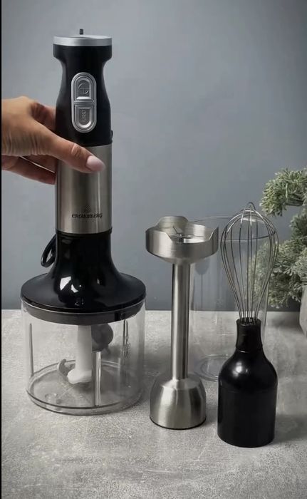 МОЩНЫЙ! Погружной блендер 2000Вт, измельчитель, мясорубка, миксер