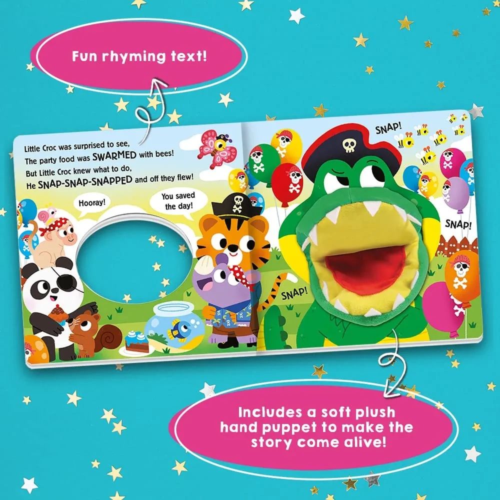 Have You Ever Met a Snappy Croc? finger puppet book pacynka angielski