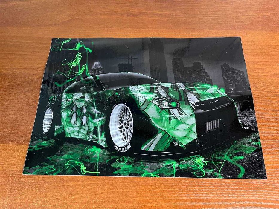 на кришку ноутбука вінілова наклейка 14 дюймів Ламінована