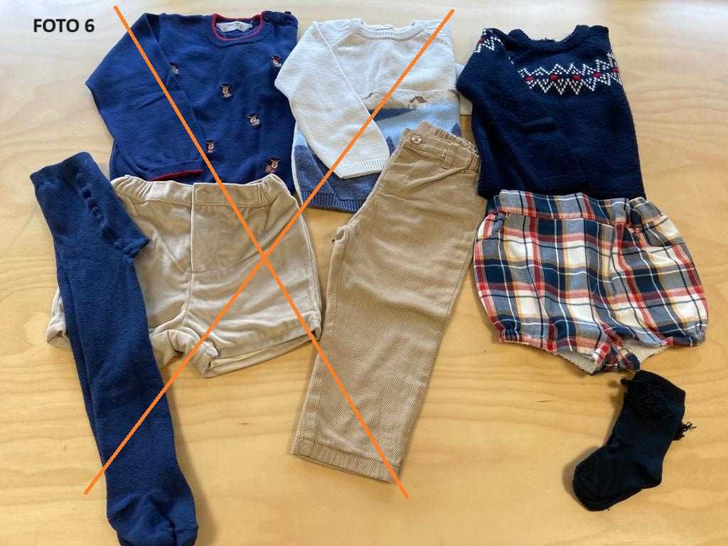 Lote de roupa bebé menino 12/18 meses outono/inverno - 25 peças