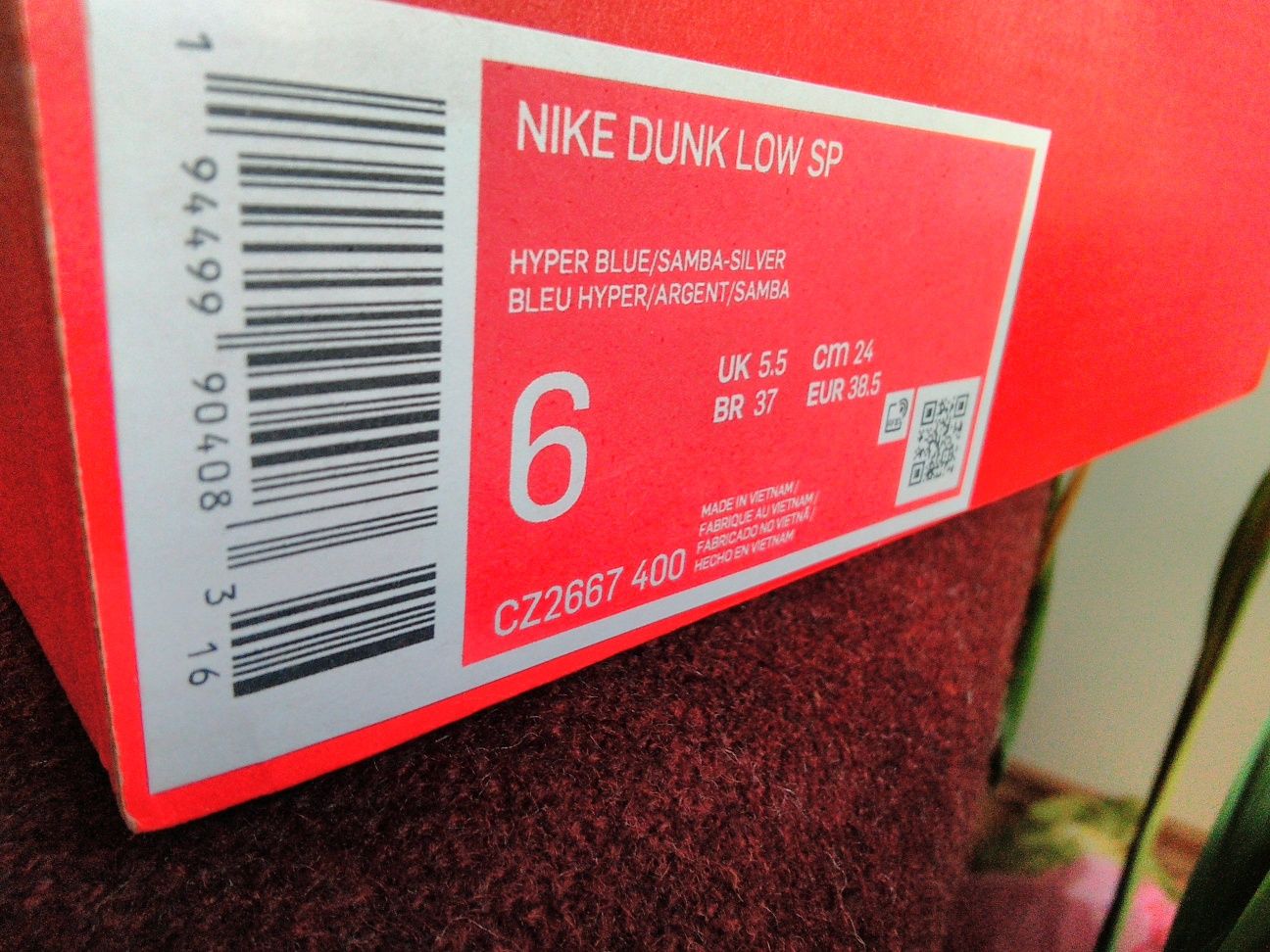 (r. Eur 44,5- 28,5 cm ) Nike Dunk Low Co.JP Samba CZ2667,-400