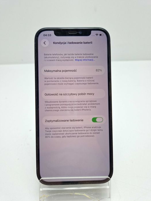 Telefon Smartfon Apple Iphone 12 4GB/64GB 5G LTE CZARNY 82% Baterii