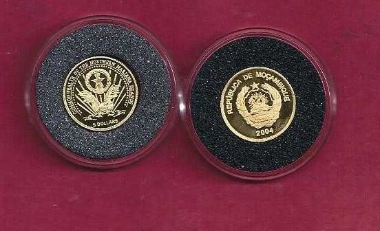 MOEDAS  de Ouro do Mundo   2   Moedas  Diferentes  em ouro puro