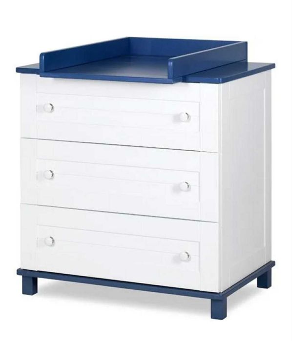 Komoda + podstawa na przewijak (Classic by PlusBaby – navy blue)
