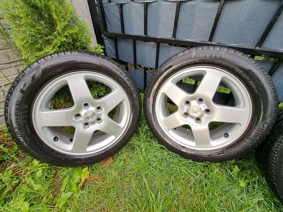 Alufelgi Aluett 16 5x112 Opony Lato 16" 205 55 Pirelli  5,80mm Audi