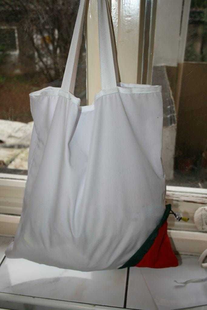 torba płócienna shopper bag składana A4 truskawka hand made +prezent