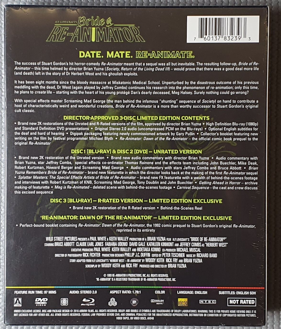 "Narzeczona Re-Animatora" Blu-Ray Wydanie kolekcjonerskie
