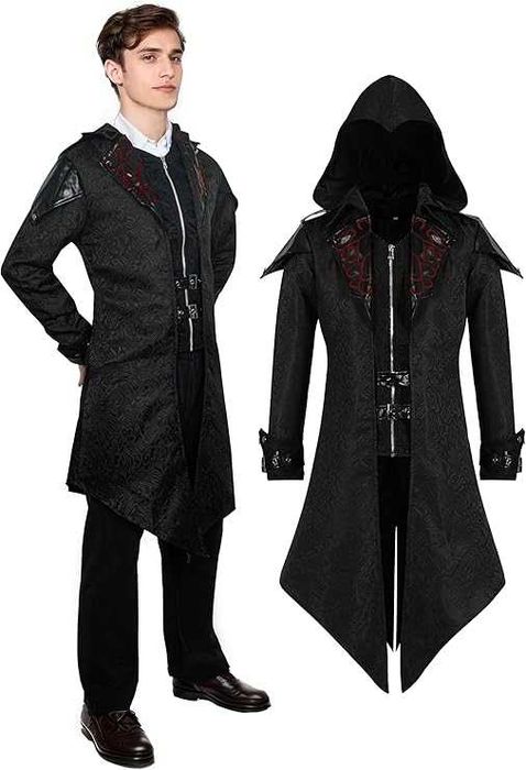 Płaszcz gotycki przebranie wiktoriańskie przebranie M