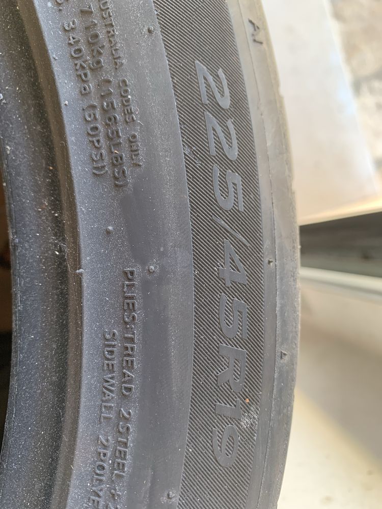 Pneus usados 70% hankook 225/45/R19