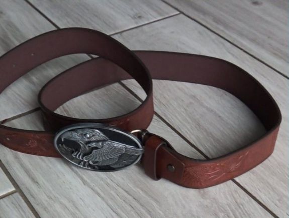 Pasek męski Nowy kowbojski metal klamra