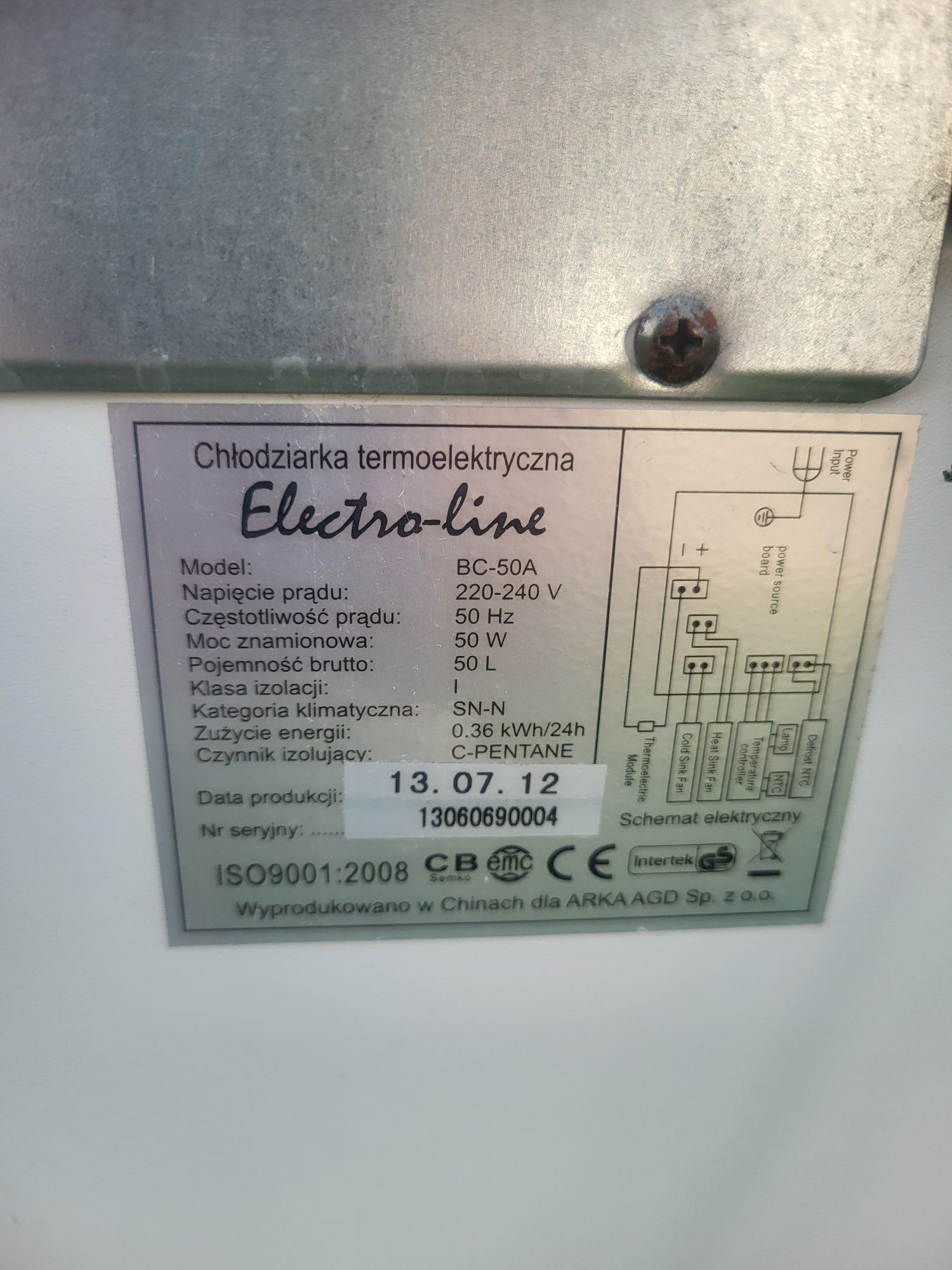 Chłodziarka ELECTRO-LINE