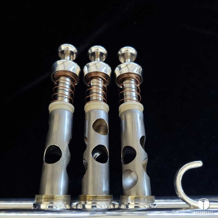 wyjątkowy King Silverflair Ohio USA .462 large bore trąbka gamonbrass