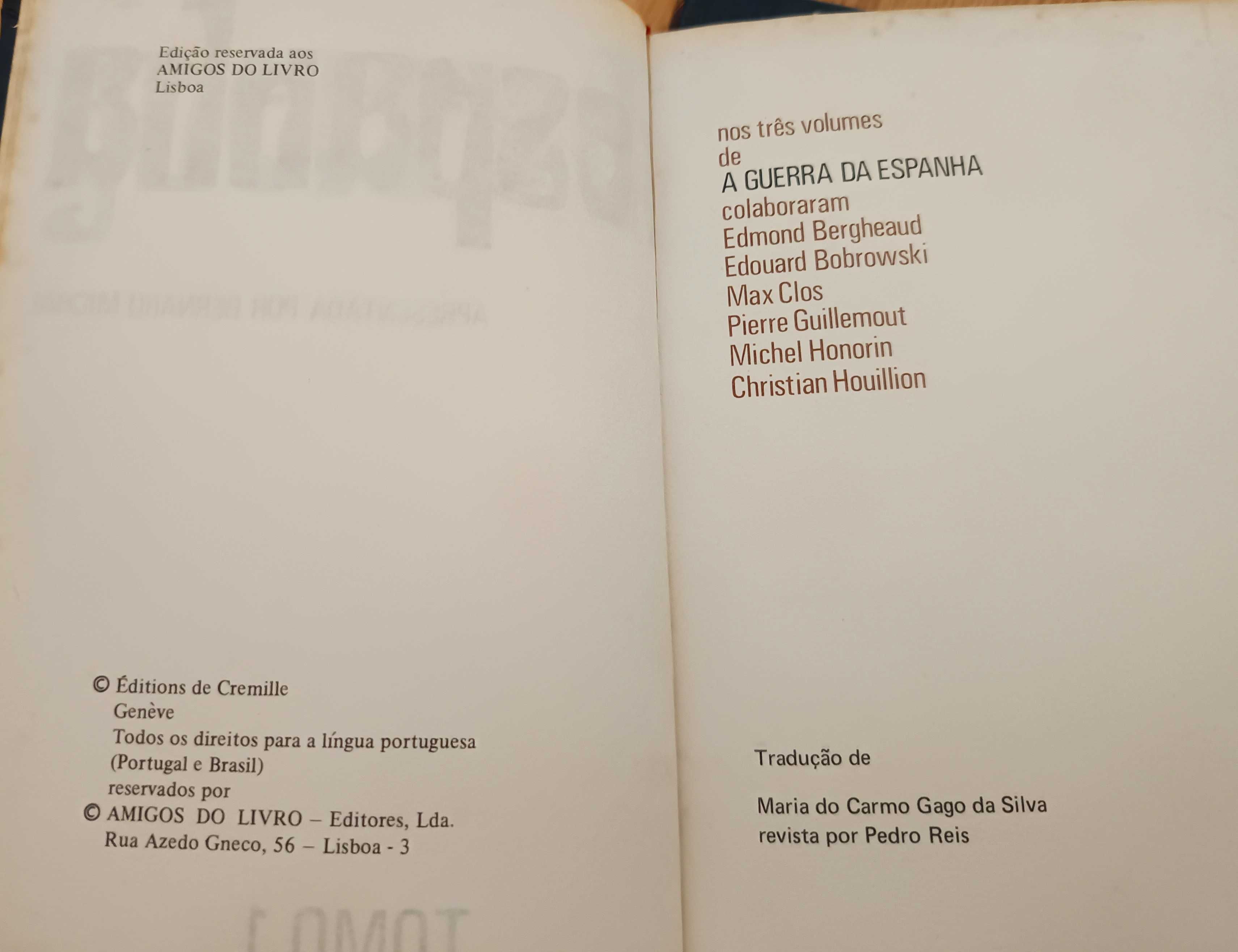 A Guerra de Espanha - Bernard Michal (3 Tomos)
