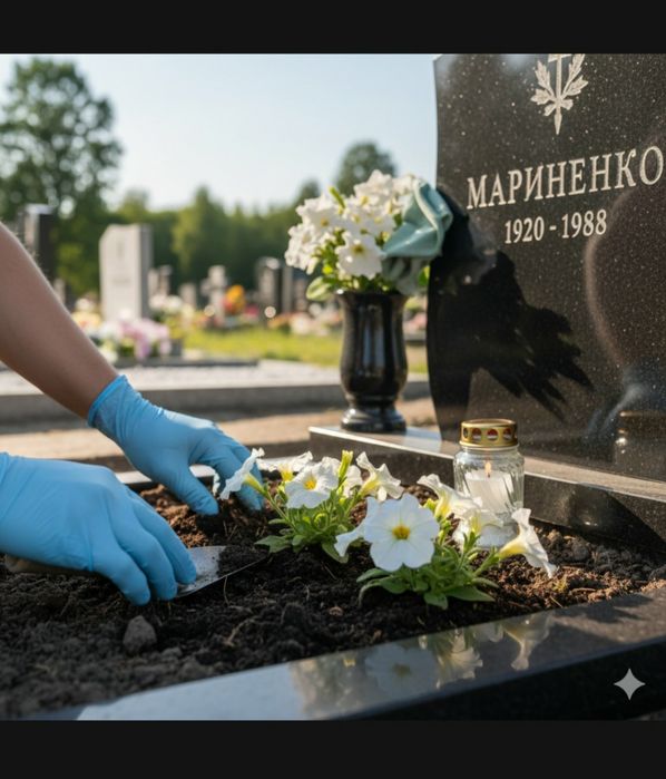 Прибирання могил Чортків.