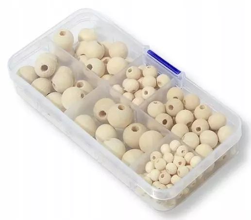 Zestaw koralików drewnianych 150 elementów. Penword