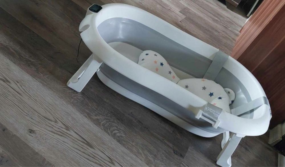 Wanienka składana z Termometrem dla Dzieci + Poduszka Darmowa Dostawa