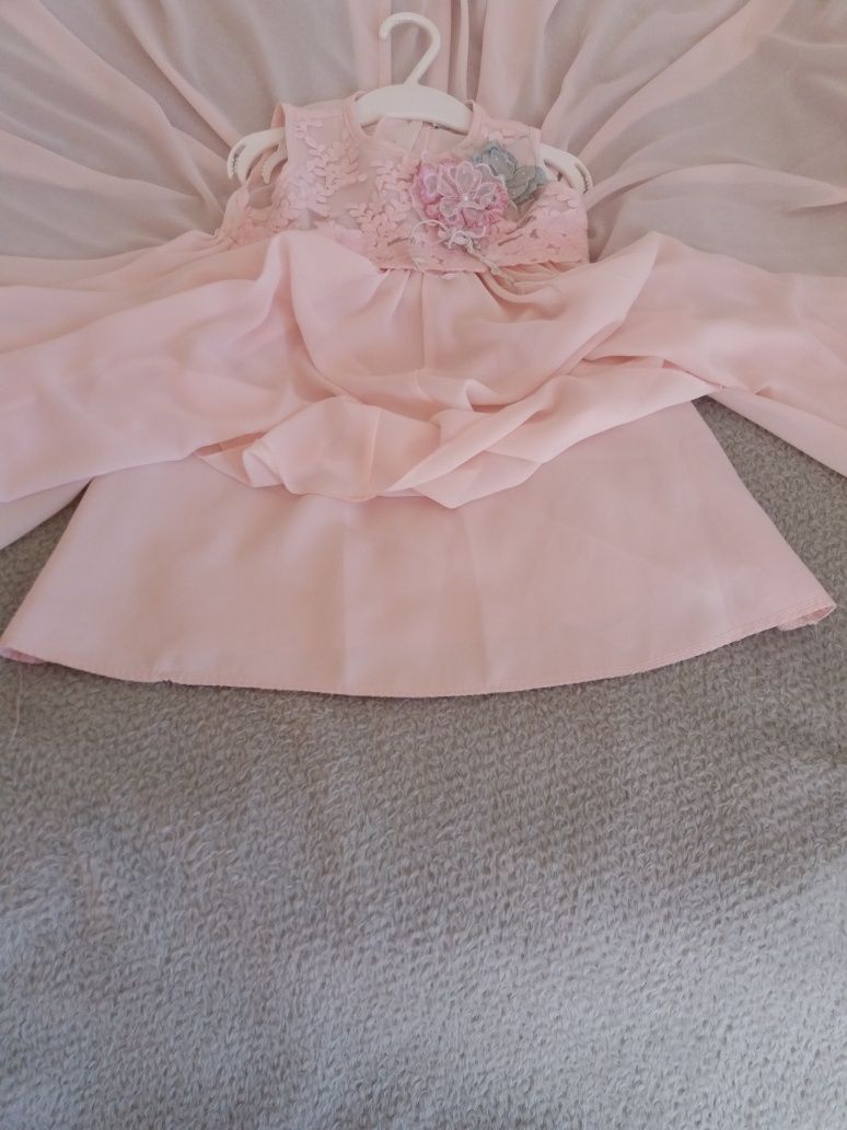 Sukienka 104 Mała Mi, sukieneczka na wesele dla księżniczki, zwiewna,