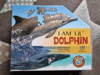 Puzzle konturowe Madd Capp, 100 elem., Dolphin - delfin, jak nowe