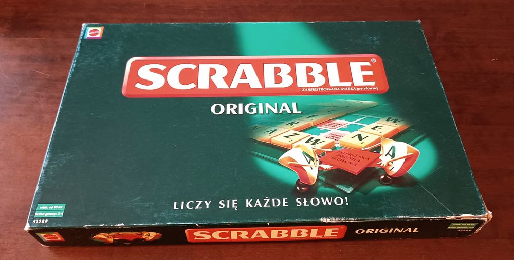 Scrabble Original Pl Kompletna gra słowna Scrable oryginalne