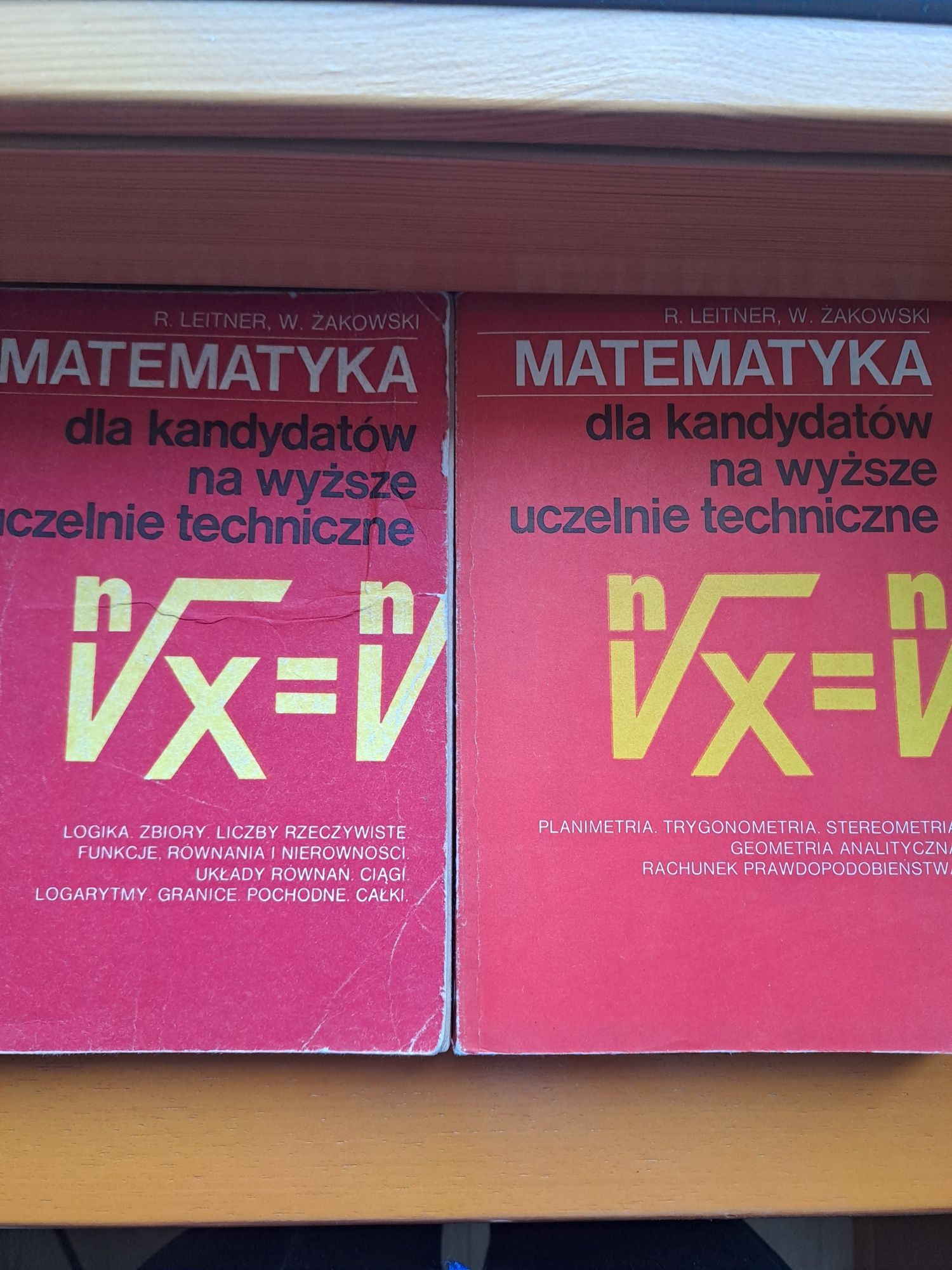 Matematyka na wyższe uczelnie techniczne R.Leitner W.Żakowski cz.1 i 2