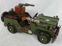 Metalowy WOJSKOWY JEEP model pojazd AUTO 26 cm