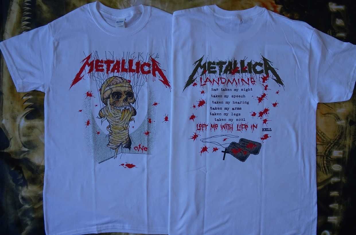 Metallica And Justice For All One Landmine Oryginał T-Shirt Koszulka