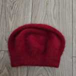 Nowy czerwony beret angora