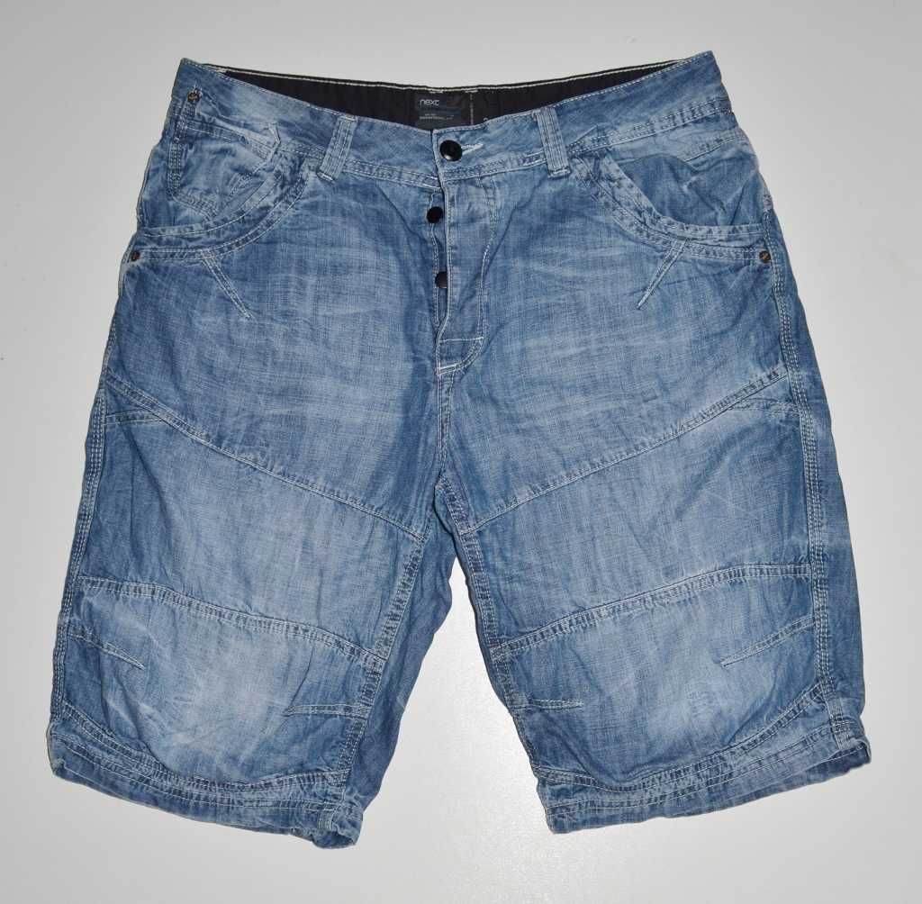 975^ next- Spodenki jeans 34_pas 92cm