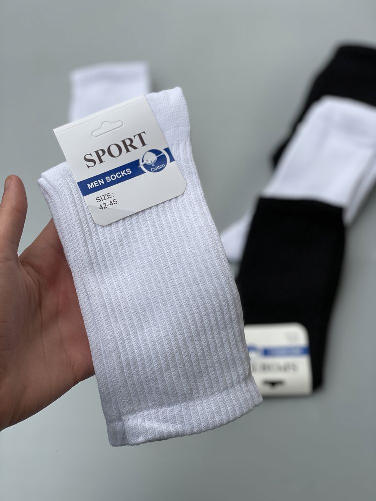 Високі шкарпетки/довгі носки/білі носки/носки з резинкою на стопі