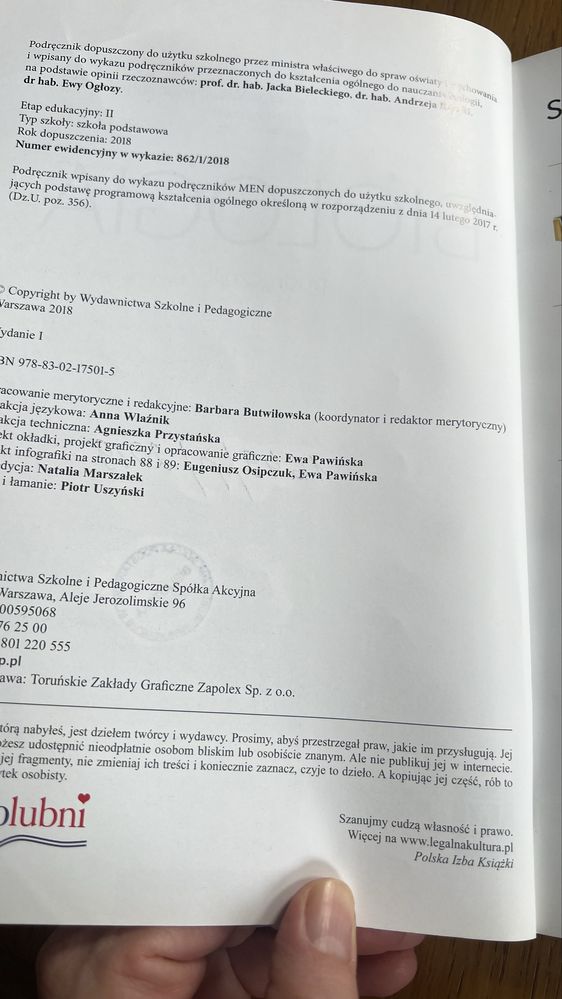Podręcznik biologia kl 5 wsio