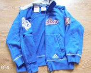 Bluza adidas niebieska  wiosna przedwiosnie