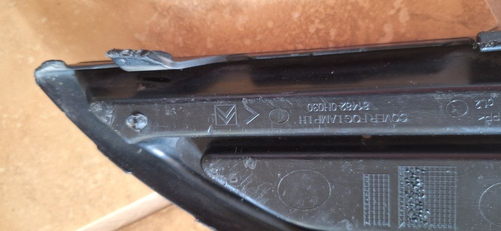 Kratka zaślepka zderzaka halogenu Citroen C1 lewy przód 81482-0H030
