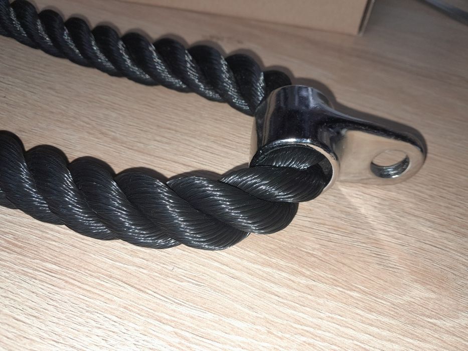 Sznur lina do wyciągu z uchwytem do ćwiczeń na triceps