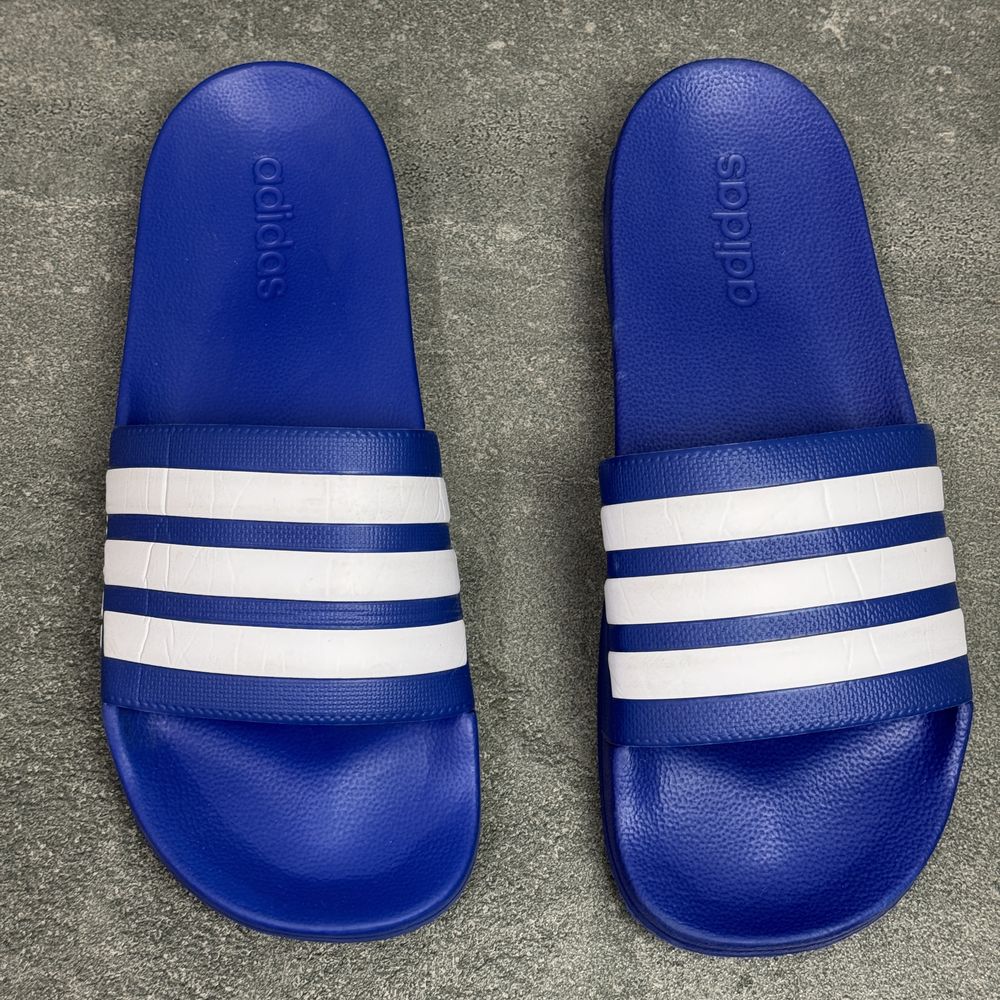 Сині тапочки слайди шльопанці Adidas Adilette GW1048 ОРИГІНАЛ 100% 44