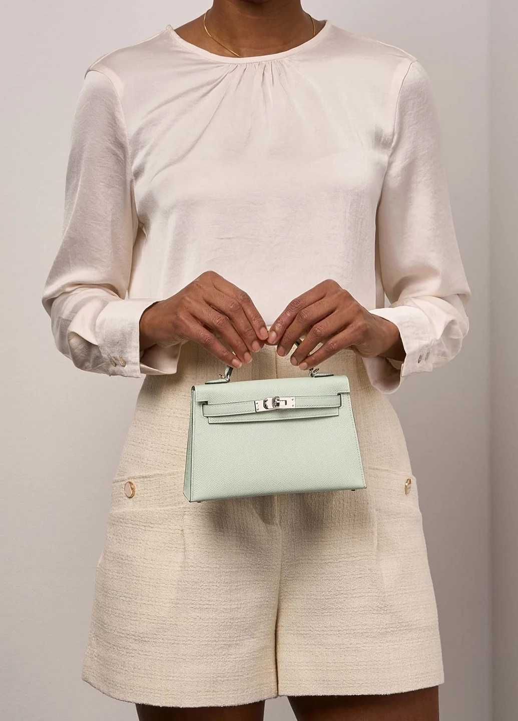 Сумка Mini Kelly 20 Epsom Bag Vert Fizz