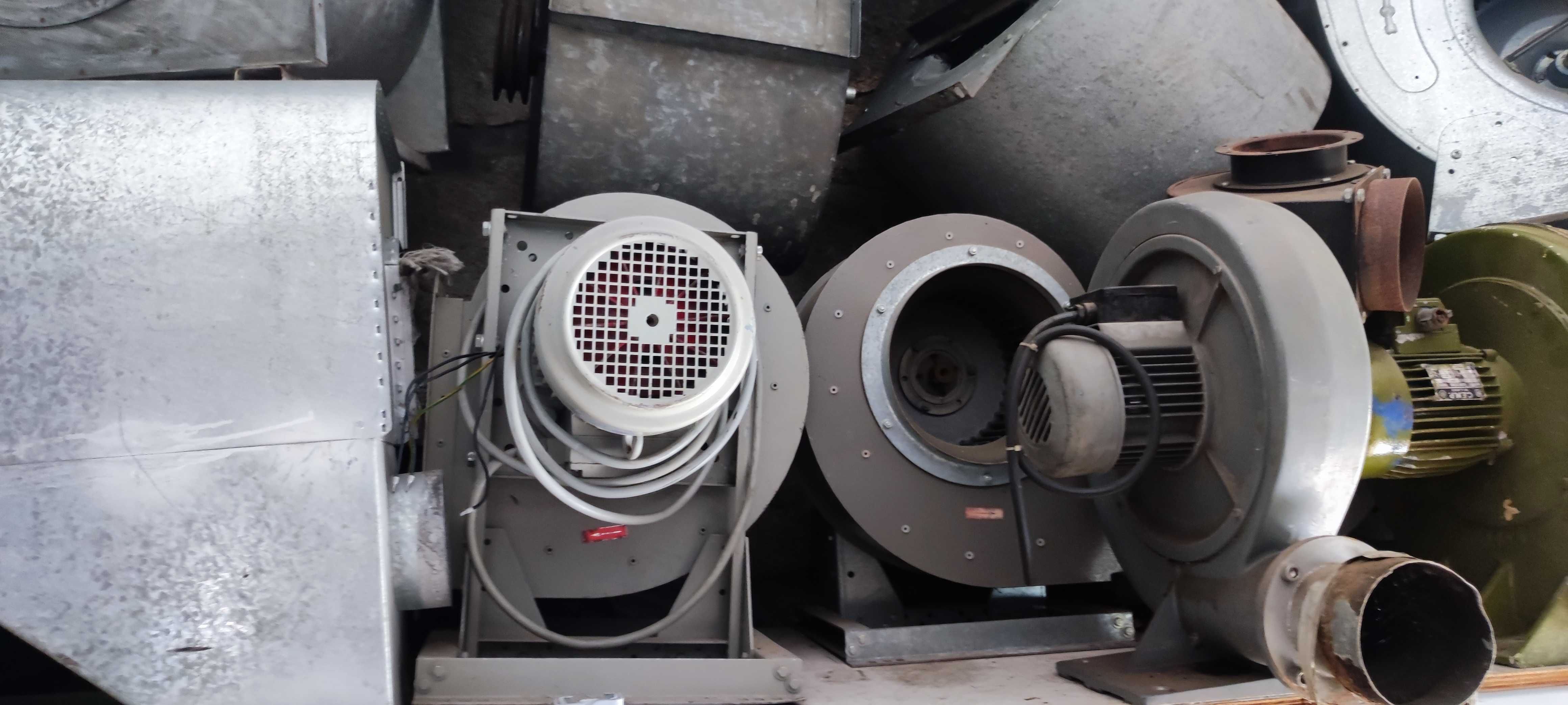 Ventiladores  industriais centrífugos - vários modelos revisados