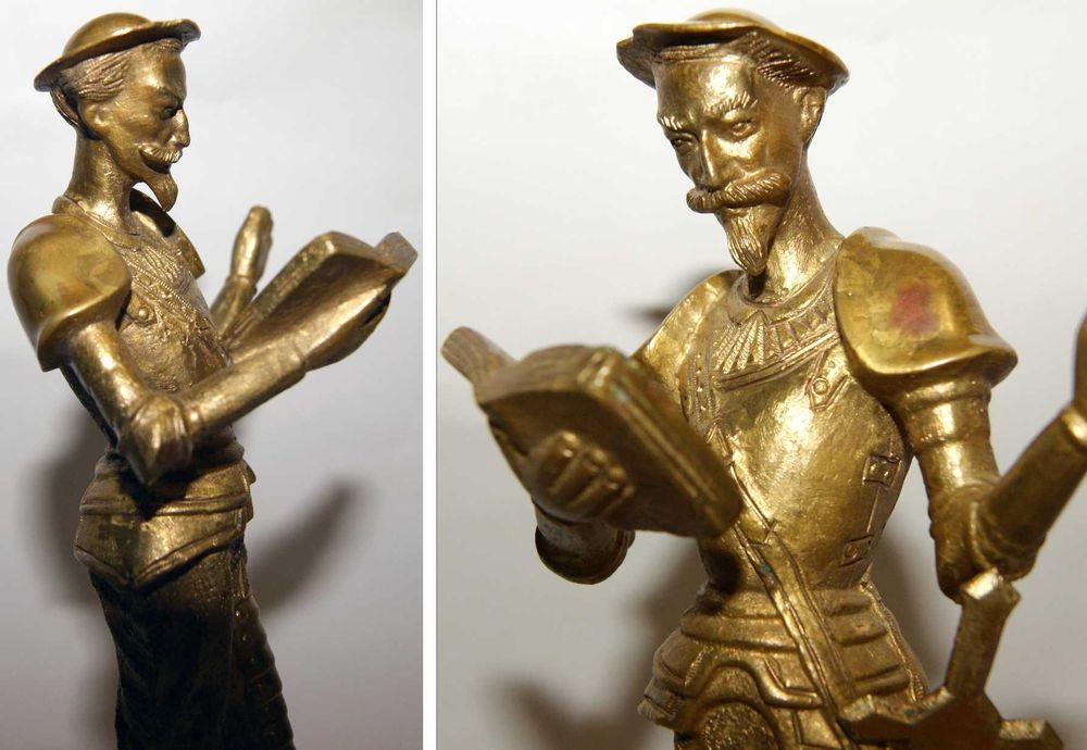 Бронзовая статуэтка Дон Кихот СССР 1956 Бронза Винтаж Статуэтки