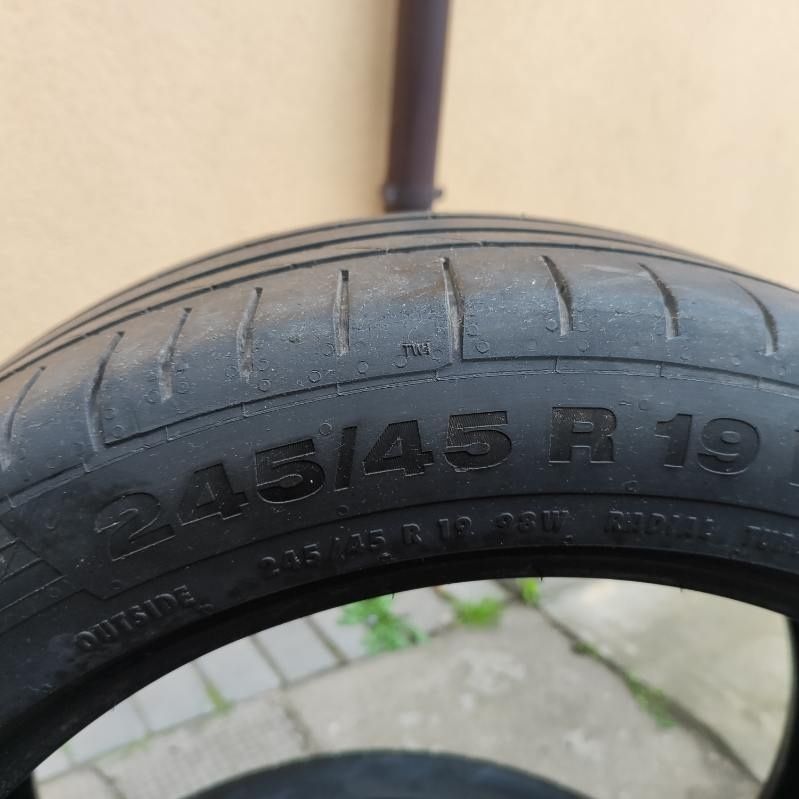 Opony letnie runflat 245/45 r19 2x Goodyear 2x Continental